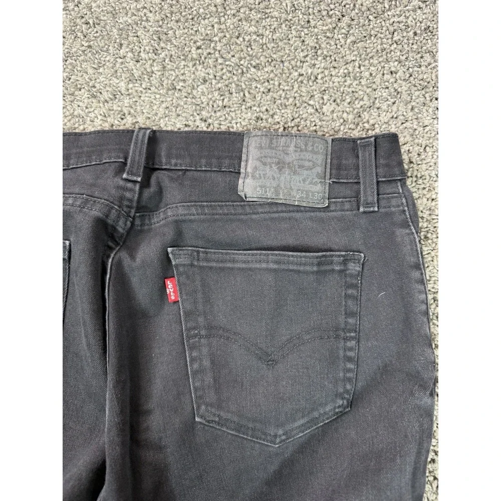 Levi's 511 Slim Straight Jeans Men's Size 34X30 Black